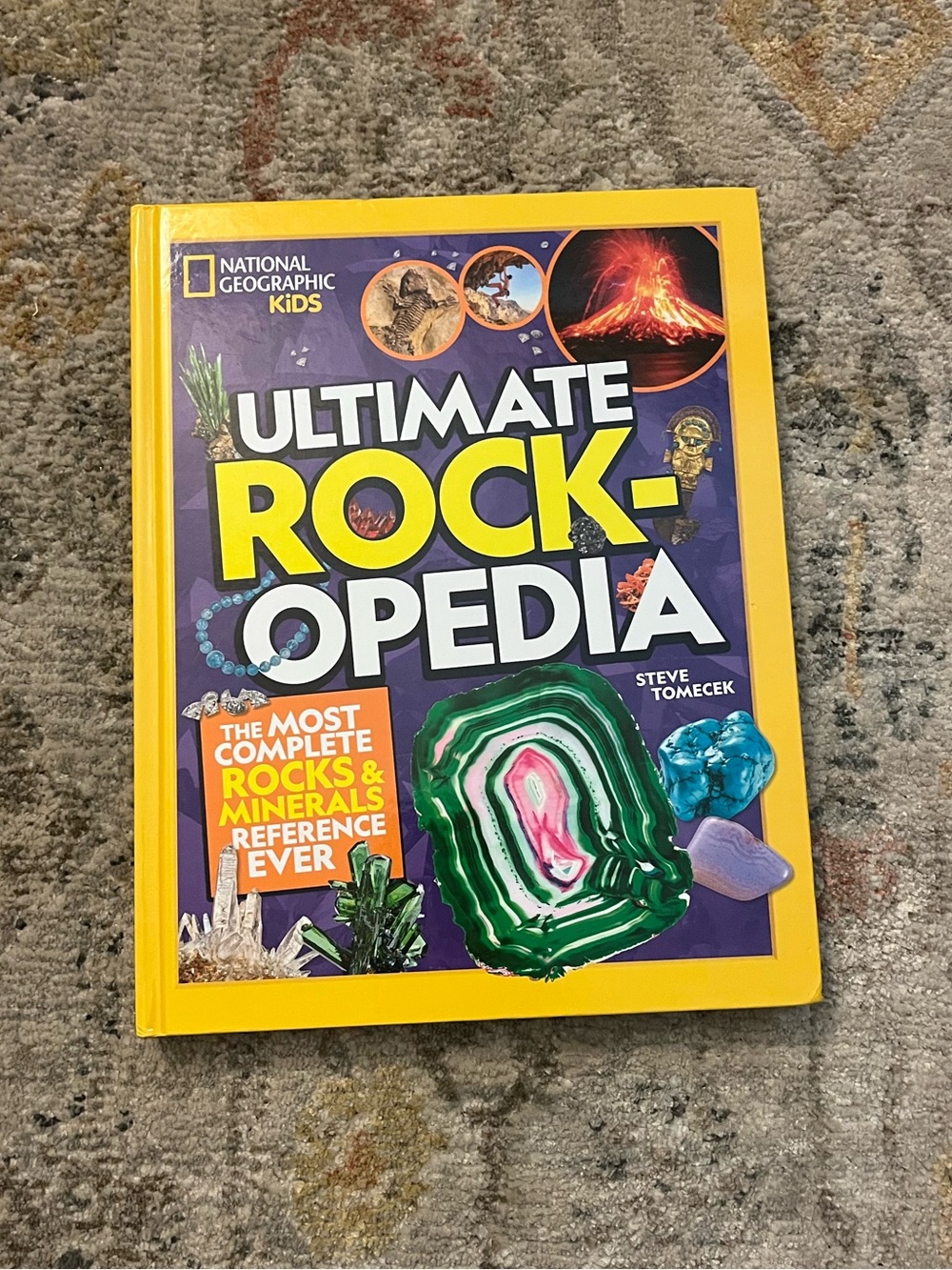 National Geographic Kids Ultimate Rock-Opedia Book - Yellow, Purple, Green